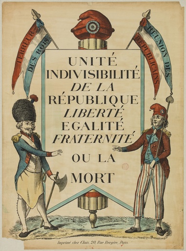 Unité indivisible de la République Liberté Egalité Fraternité ou la mort  [commémoration] : [affiche] - Reader