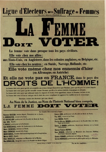 La Femme doit voter : [Affiche] - Visionneuse