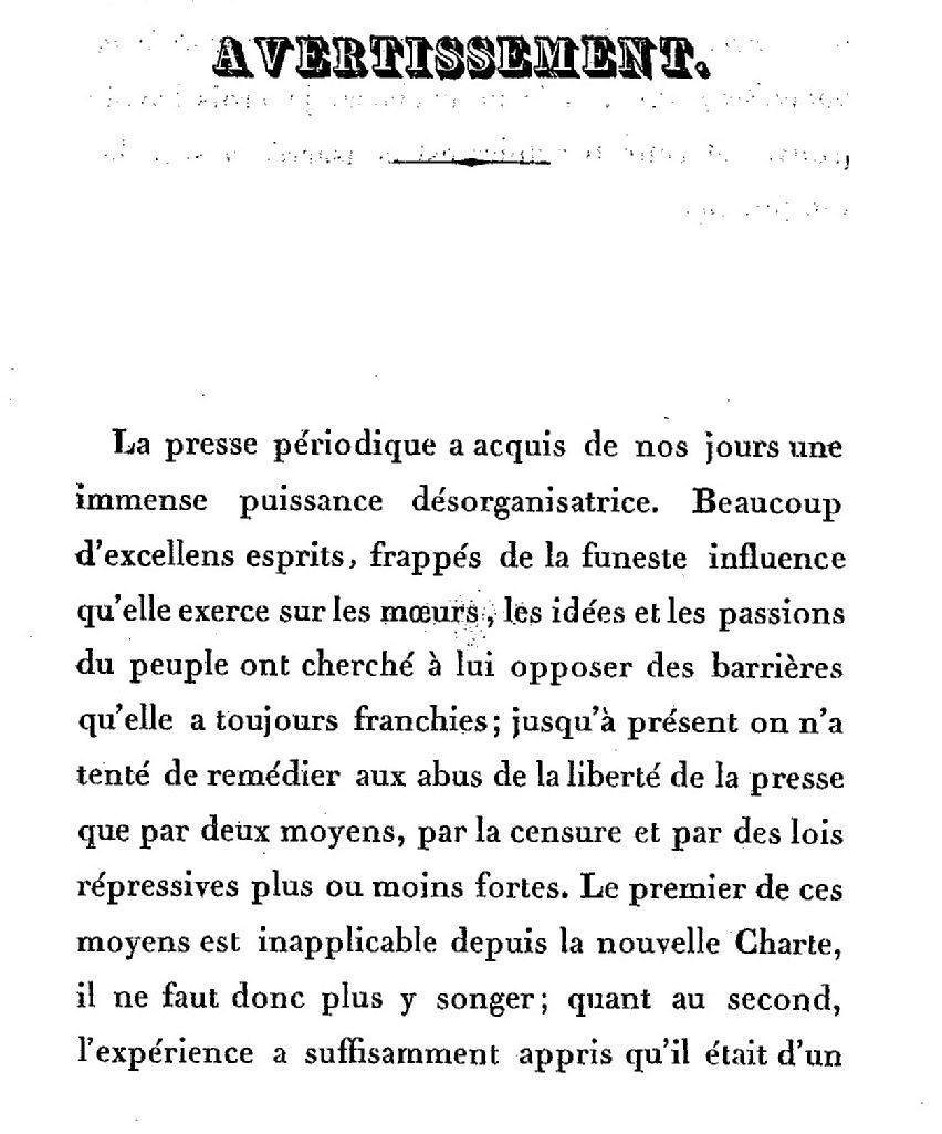 Manuel à l’usage des censeurs avisés sous la monarchie de Juillet ...