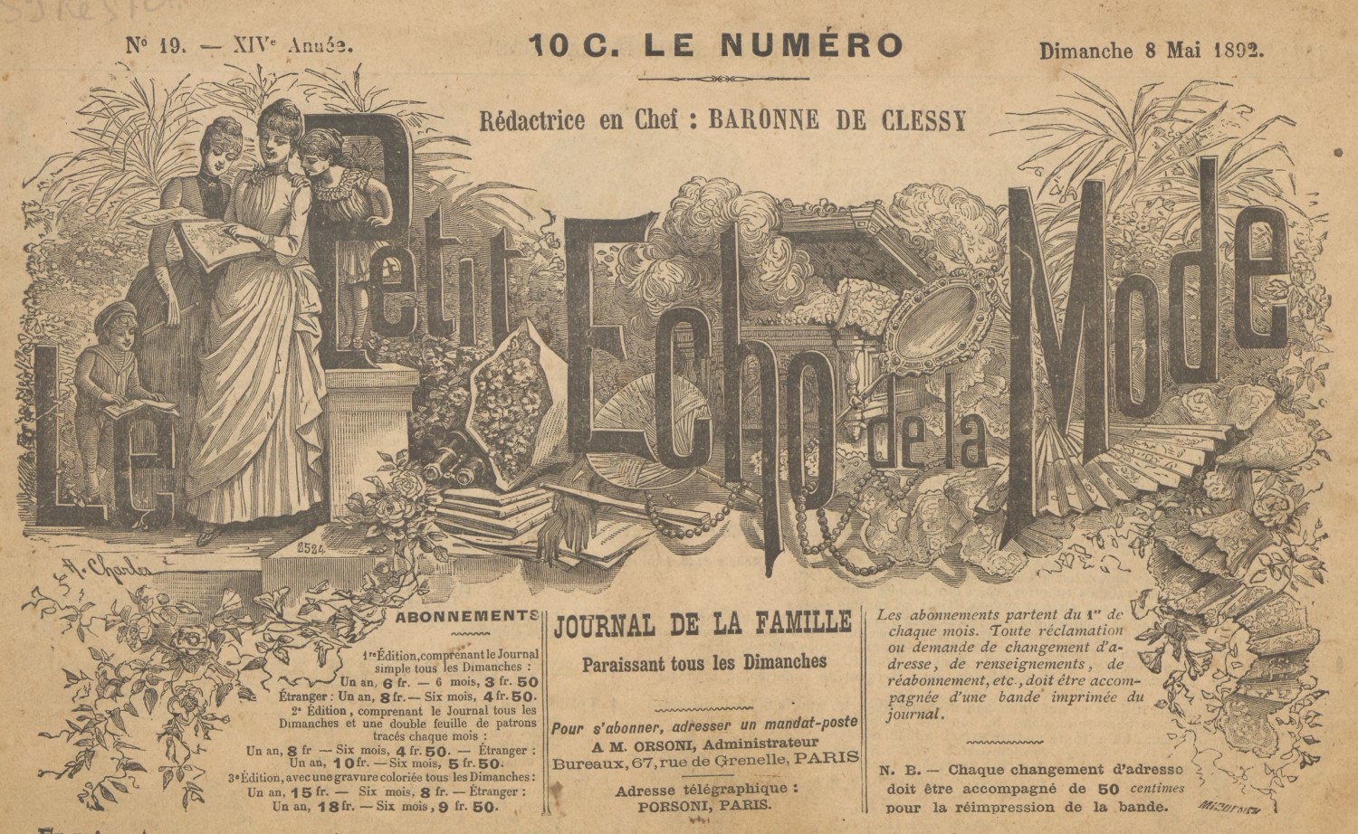 Ancienne Revue La Mode Du Petit Journal Avec Patron Jupe