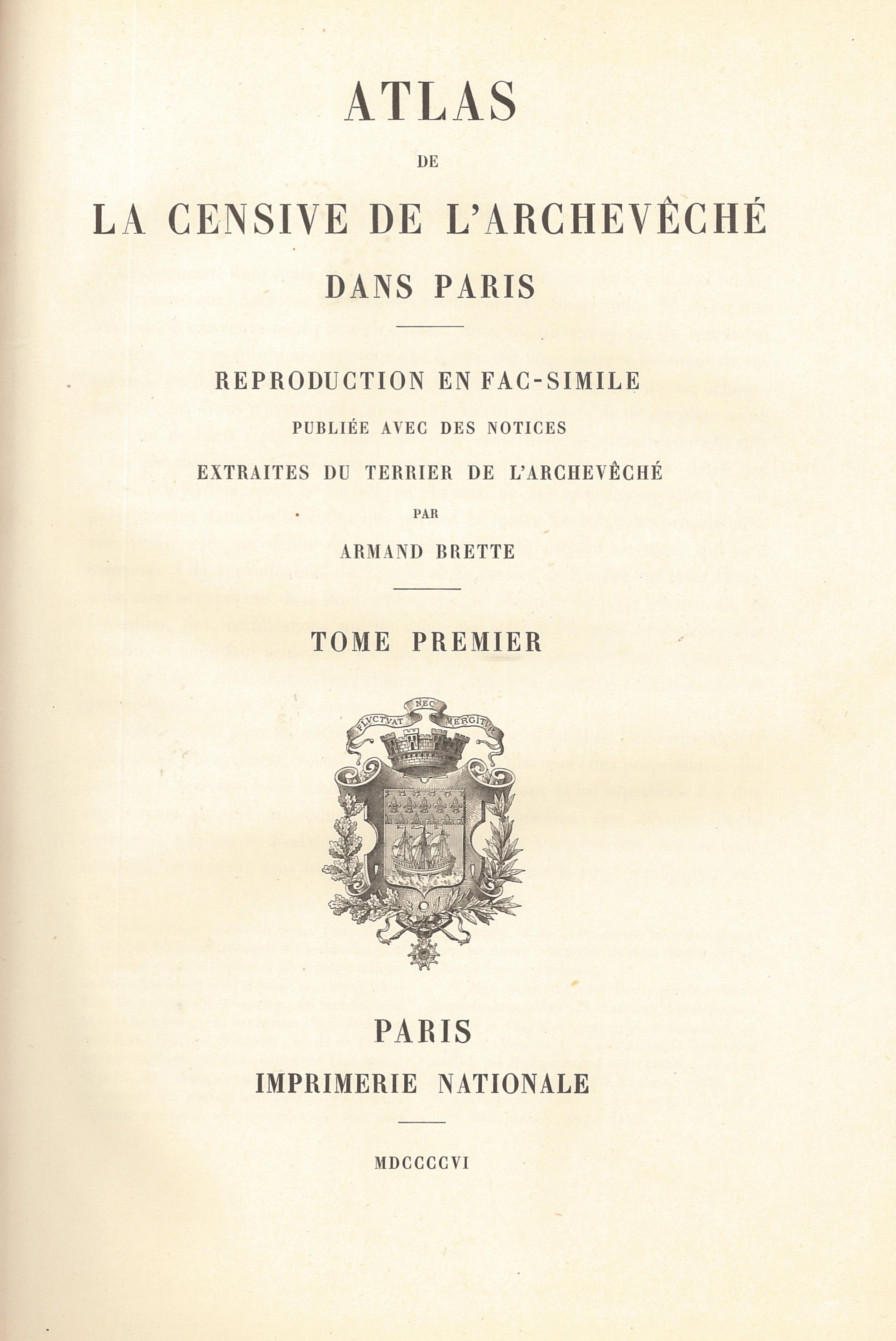 L’Original de la semaine : Atlas de la censive de l’Archevêché dans ...